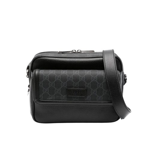 Gucci Small Leather Crossbody Bag Black 23Cm