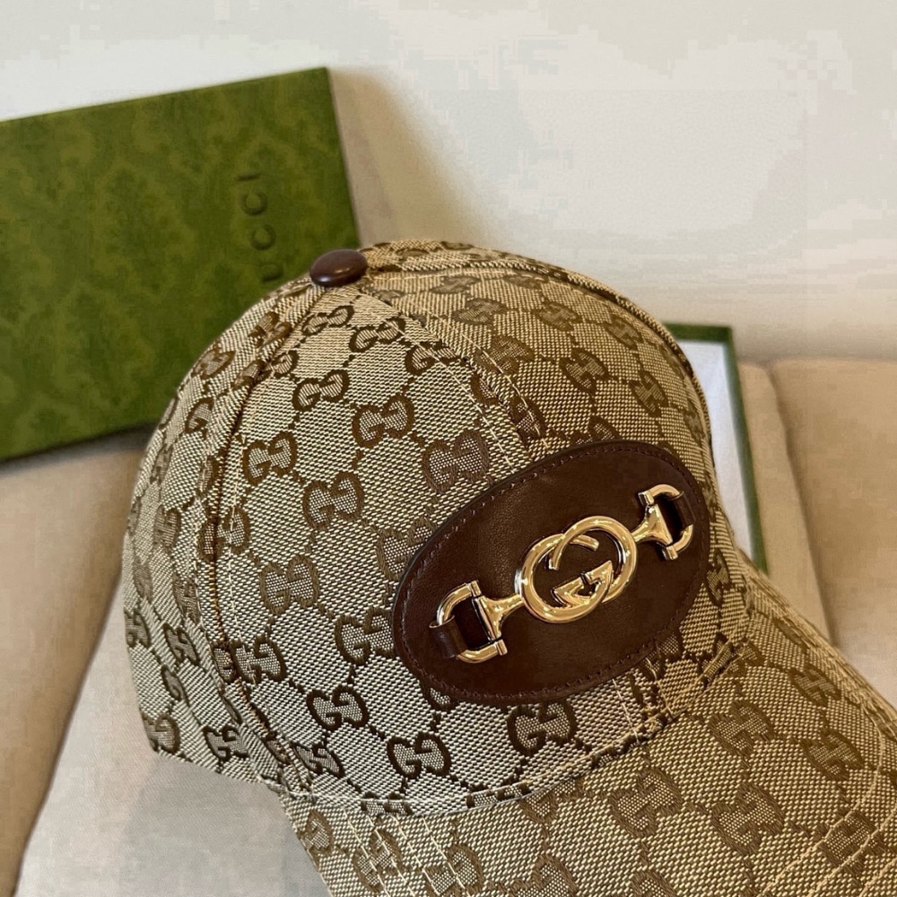 Gucci GG Supreme Canvas Baseball Cap Brown - Image 5