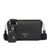 Prada Saffiano Leather Shoulder Bag Black 22cm 2VD059 9Z2 F0002 V OOO