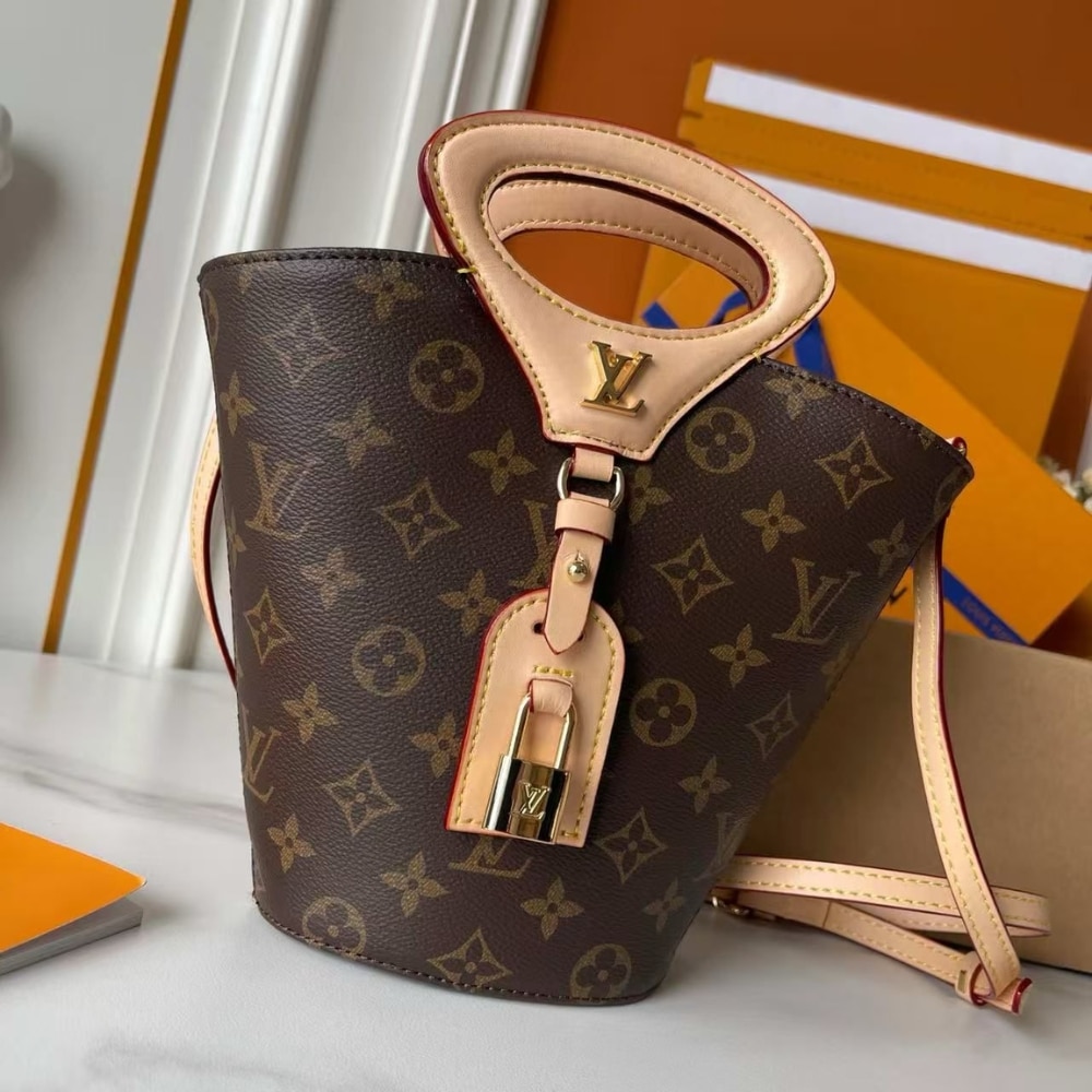 Louis Vuitton Rivage BB Monogram Canvas Handle Bag Brown 18Cm M14680 - Image 7