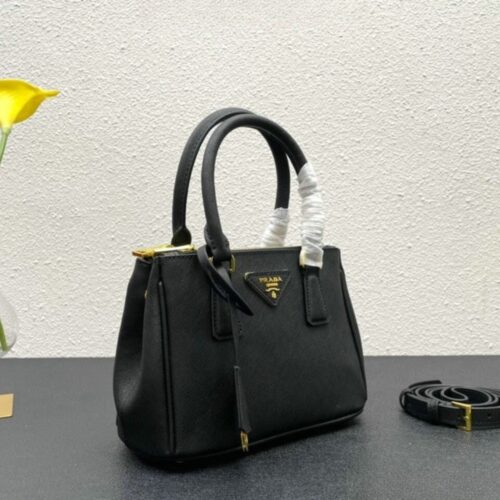 Alternative view of Prada Galleria Mini Saffiano Leather HandBag Black 20Cm 1Ba906 Nzv F0002 V Eom