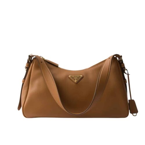 Prada Aimée Medium Leather Shoulder Bag Caramel 31Cm 1BC229 2CYS F03BH V LVM