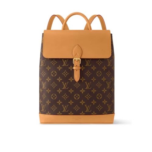 Louis Vuitton Soho MM Monogram Canvas Backpack Brown 32cm M14653