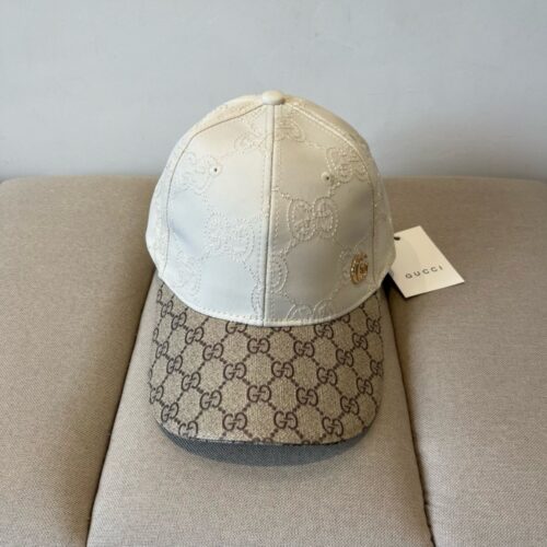 Alternative view of Gucci GG Canvas Baseball Hat Beige And White