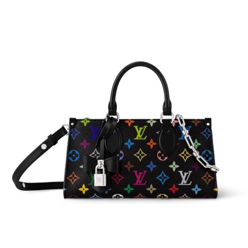 Louis Vuitton X TM Onthego East West Chain Handle Bag Multicolored Black 25cm M13260