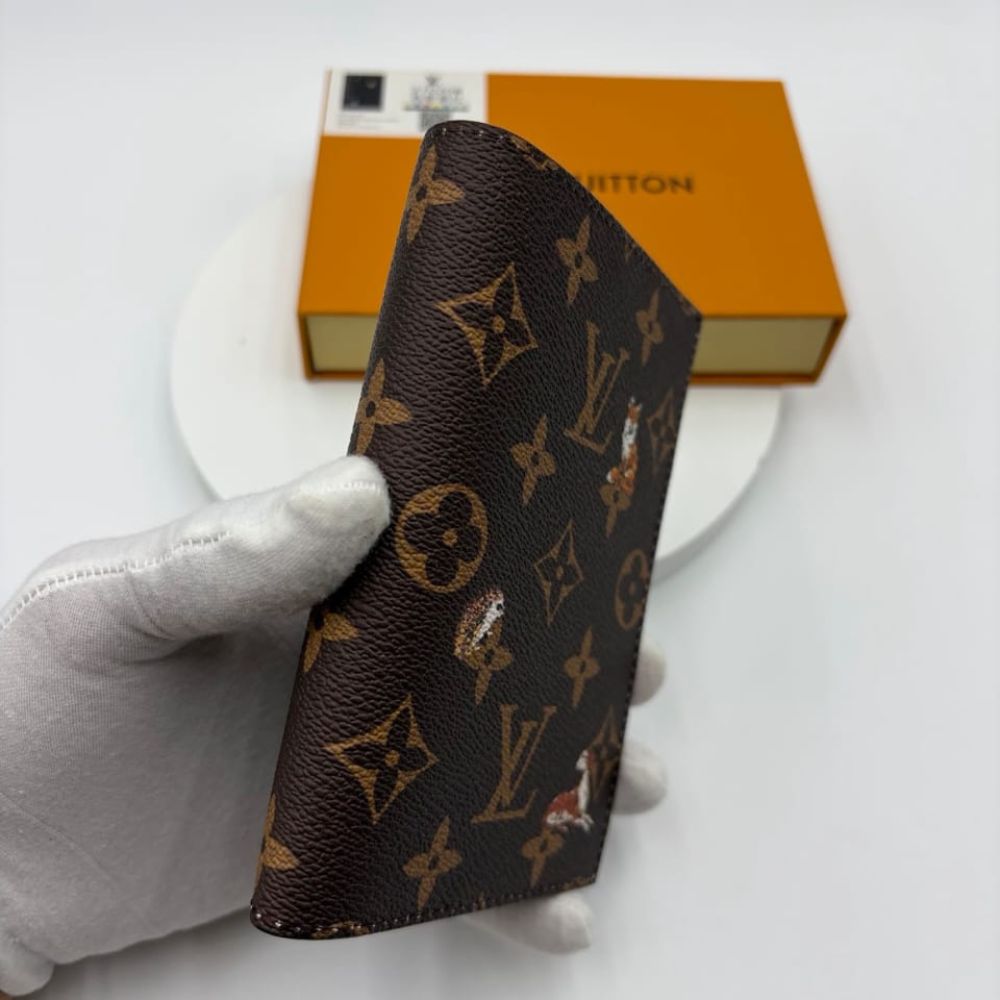 Louis Vuitton Passport Cover Monogram Forest Canvas Brown 14Cm M27023 - Image 4