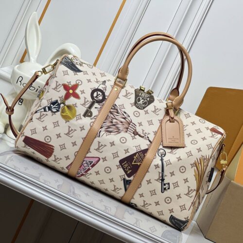 Alternative view of Louis Vuitton Keepall Bandoulière 45 Beige 45Cm M28780