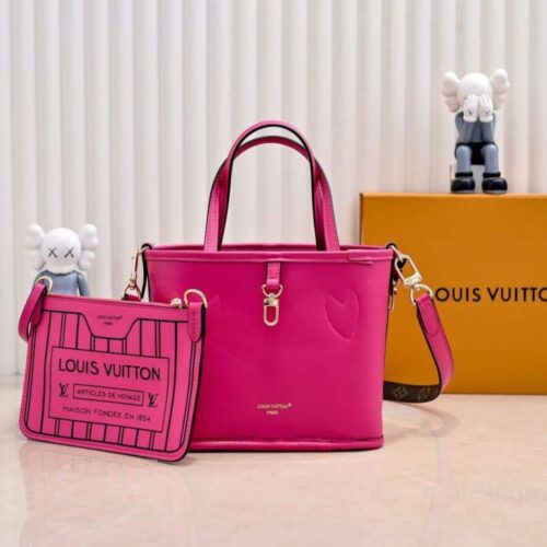 Alternative view of Louis Vuitton Neverfull Bandoulière Inside Out BB Monogram Canvas Shoulder Bag Rose 20Cm M12106