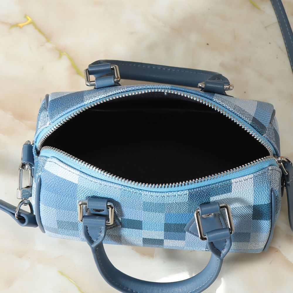 Louis Vuitton Speedy 18 Bandoulière Blue 18Cm M29050 - Image 6