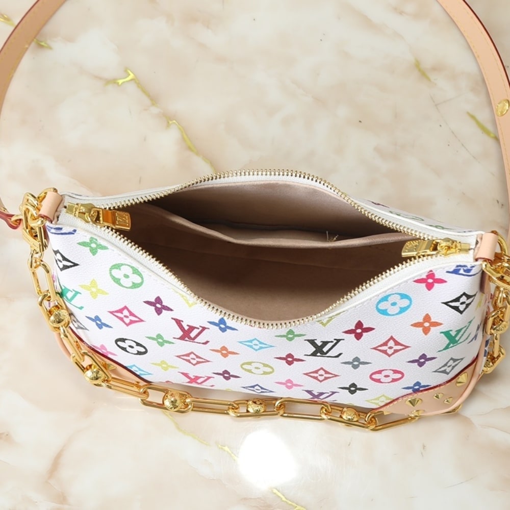 Louis Vuitton X TM Boulogne PM Monogram Canvas Shoulder Bag Multicolor White 26m M27790 - Image 8