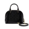 Louis Vuitton Alma BB Monogram Vernis Handle Bag Black 23cm