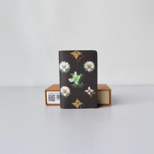 Alternative view of Louis Vuitton Pocket Organizer Monogram Flowers Brown 11Cm M27542