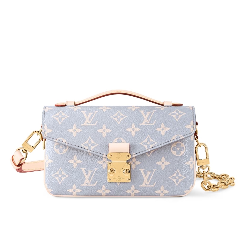 Louis Vuitton Pochette Métis East West Monogram Empreinte Crossbody Bag Canvas Trianon 21Cm M12429