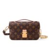 Louis Vuitton Pochette Métis East West Monogram Canvas Shoulder Bag Brown 21Cm M46914