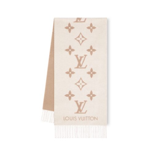 Louis Vuitton Reykjavik Scarf Light Beige 180Cm M78123