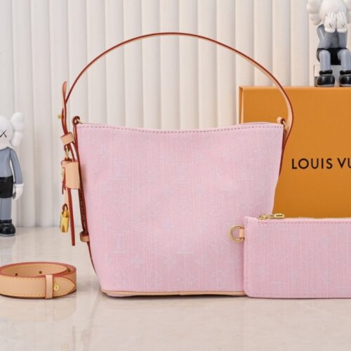 Alternative view of Louis Vuitton All In BB Monogram Denim Shoulder Bag Light Pink 18cm