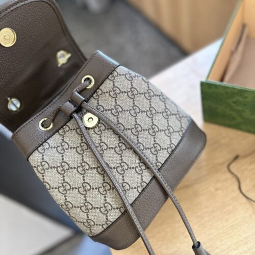 Alternative view of Gucci Ophidia Mini GG Supreme Canvas Backpack Beige Ebony 22Cm 79522196Iwg 8745