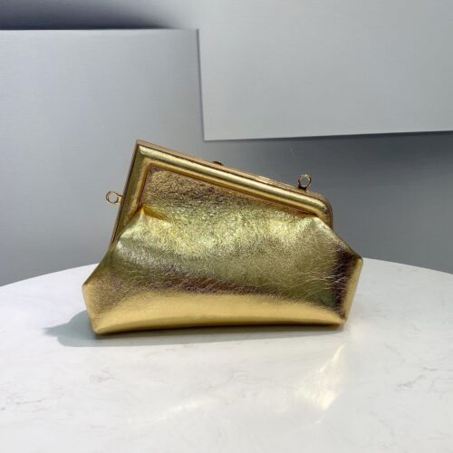 Alternative view of Fendi First Small Laminate Leather Clutch Gold 24cm 8BP129AISPF0RXU