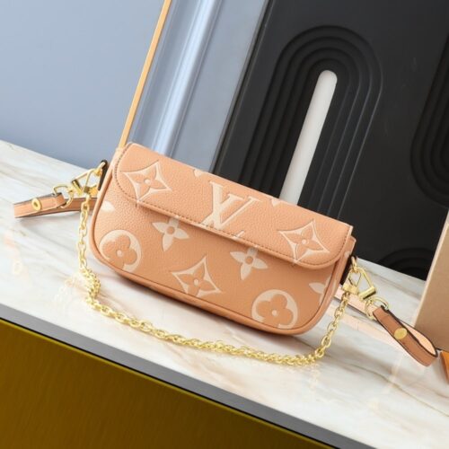 Alternative view of Louis Vuitton Wallet On Chain Ivy Monogram Empreinte Shoulder Bag Arizone Cream 23Cm M12758