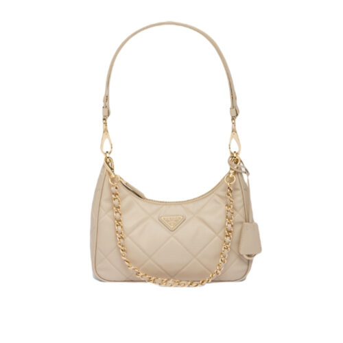 Prada Re Edition 1995 Chaine Re Nylon Mini Bag Beige 22Cm 1BC204 2AOS F0F24 V QOO