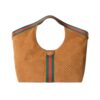Gucci Giglio Large Suede Tote Bag Brown 60Cm 853971 Caab8 2147