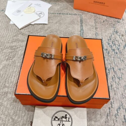 Alternative view of Hermes Empire Sandals Smooth Leather Marron Glaise H221074Z 1V360