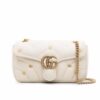 Gucci GG Marmont Small Matelasse Leather Shoulder Bag White 26Cm 443497 Aacpg 9206