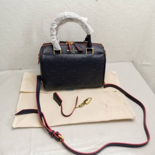 Alternative view of Louis Vuitton Speedy Bandoulière 25 Monogram Empreinte Handle Bag Navy 25Cm M43501