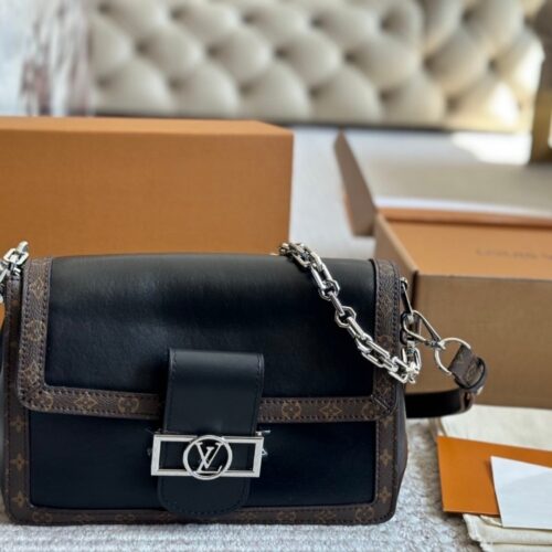Alternative view of Louis Vuitton Dauphine Soft Vibe MM Black 25Cm M13450