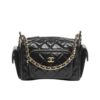 Chanel Camera Case Small Smooth Leather Camera Bags Black 23cm AS5220 B18234 94305