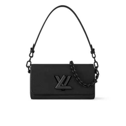 Louis Vuitton Twist West Epi Leather Shoulder Bag Black 23Cm M25336