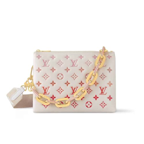 Louis Vuitton Coussin PM Monogram Embossed Shoulder Bag Sunrise Aquarelle 26Cm M25110