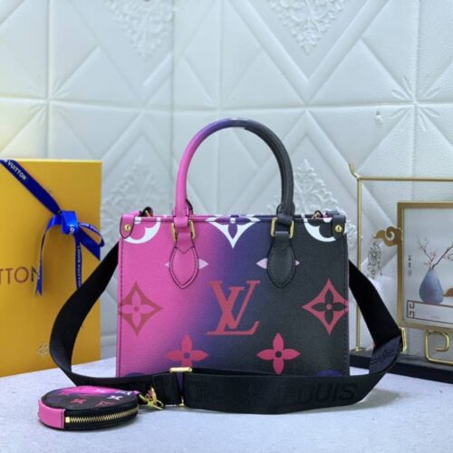 Alternative view of Louis Vuitton Onthego PM Gradient Tote Bag Midnight Fuchsia 25Cm
