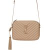 Saint Laurent Lou Camera Quilted Leather Crossbody Bag Beige 23cm 612544DV7072721