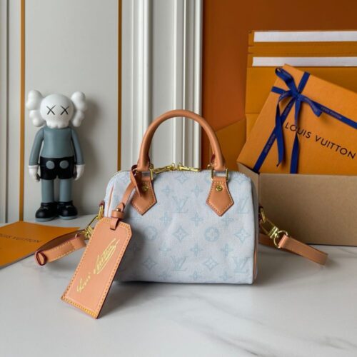 Alternative view of Louis Vuitton Speedy Bandoulière 20 Monogram Origine Bleu Courrier 20Cm