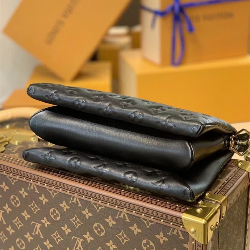 Louis Vuitton Coussin PM Monogram Embossed Shoulder Bag Black 26Cm M21260 - Image 3
