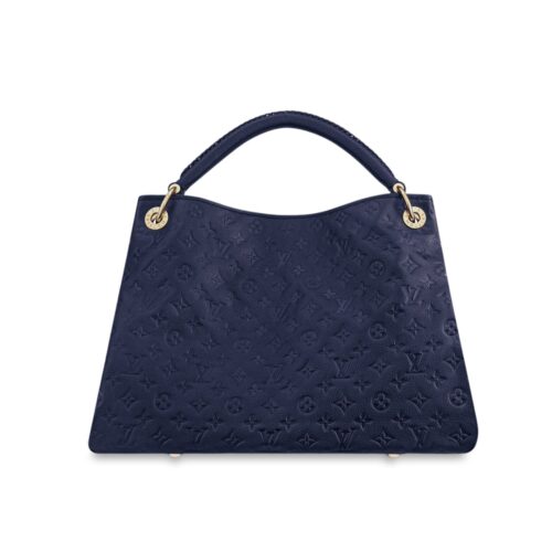 Louis Vuitton Artsy MM Monogram Empreinte Hobo Bag Navy Blue 41Cm
