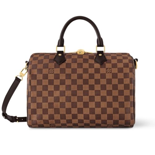 Louis Vuitton Speedy Bandoulière 30 Damier Ebene Handle Bag Brown 30Cm N40590