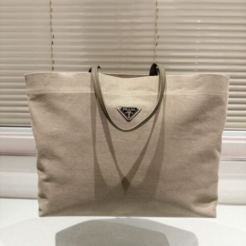 Alternative view of Prada Tessuto Synthetic Tote Bag Beige 35Cm