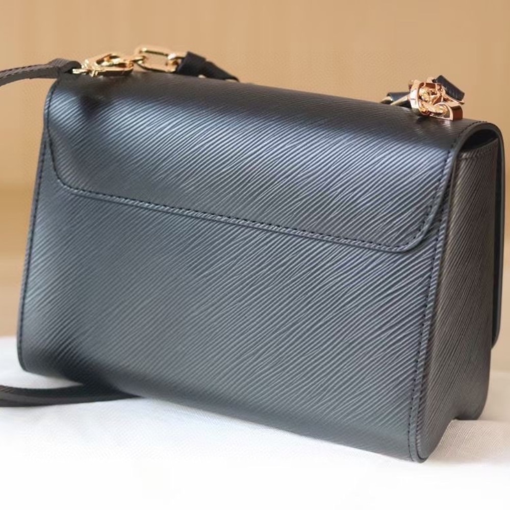 Louis Vuitton Twist MM Epi Leather Handbag Black 23Cm - Image 5