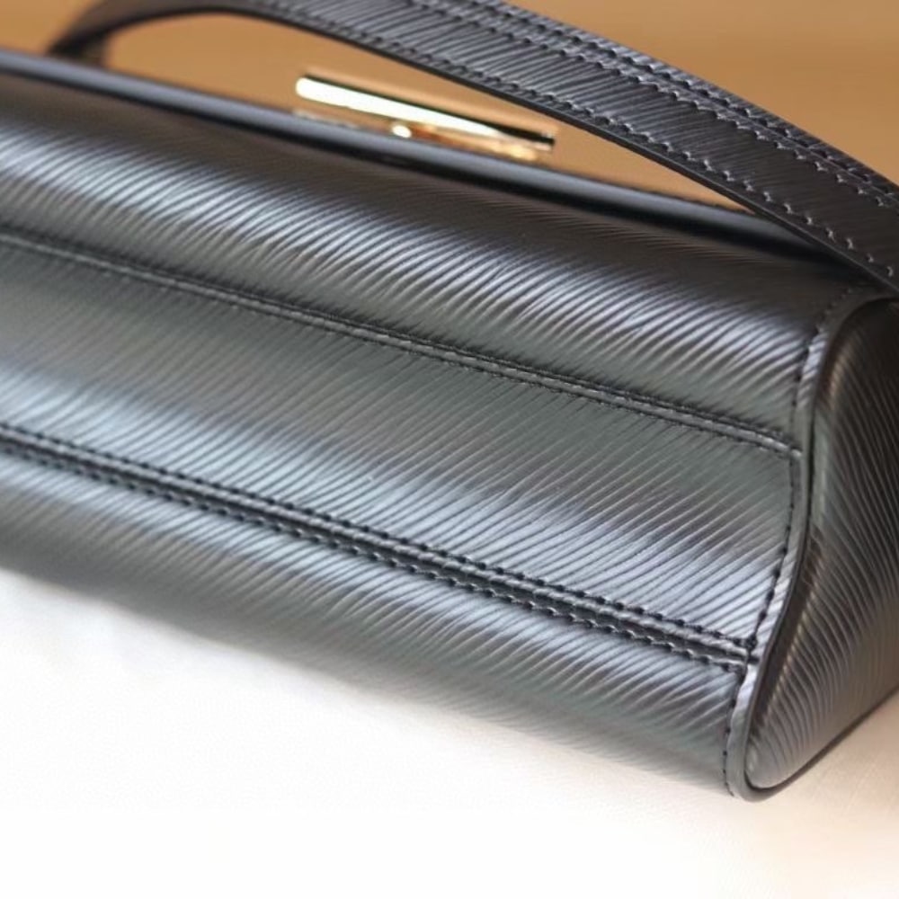 Louis Vuitton Twist MM Epi Leather Handbag Black 23Cm - Image 7