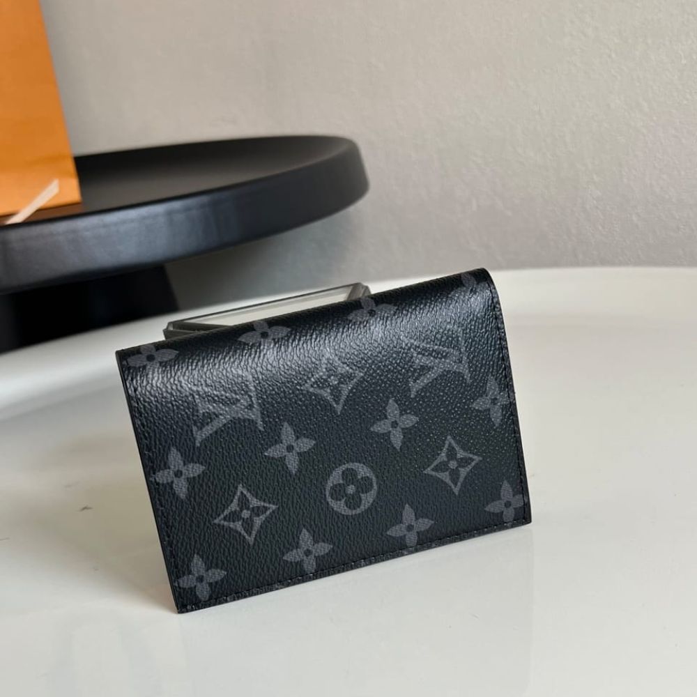 Louis Vuitton Passport Cover Monogram Eclipse Black 14Cm M64501 - Image 4