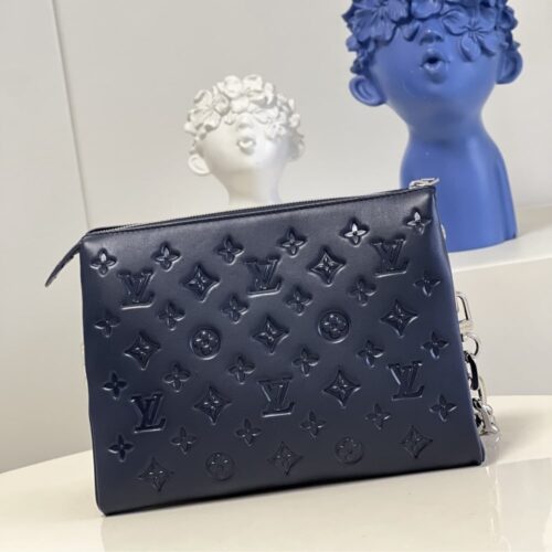 Alternative view of Louis Vuitton Coussin PM Monogram Embossed Shoulder Bag Marine Blue 26Cm M20379
