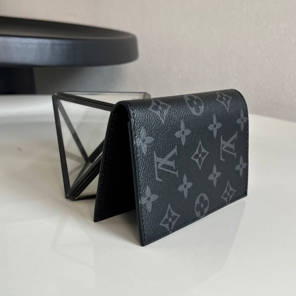 Louis Vuitton Passport Cover Monogram Eclipse Black 14Cm M64501 - Image 5