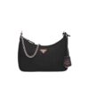 Prada Re Edition 2005 Re Nylon Shoulder Bag Black And Red 22cm 1BH204 064 F0DL1 V I1L