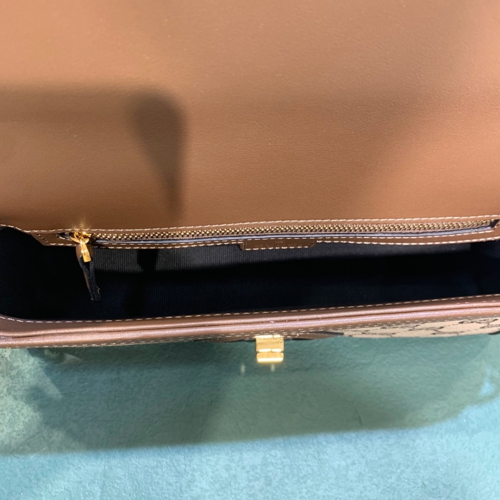 Gucci Luce Small GG Mongogram Canvas Shoulder Bag Beige And Dark Brown 27Cm 786027 FADAC 9762 - Image 9