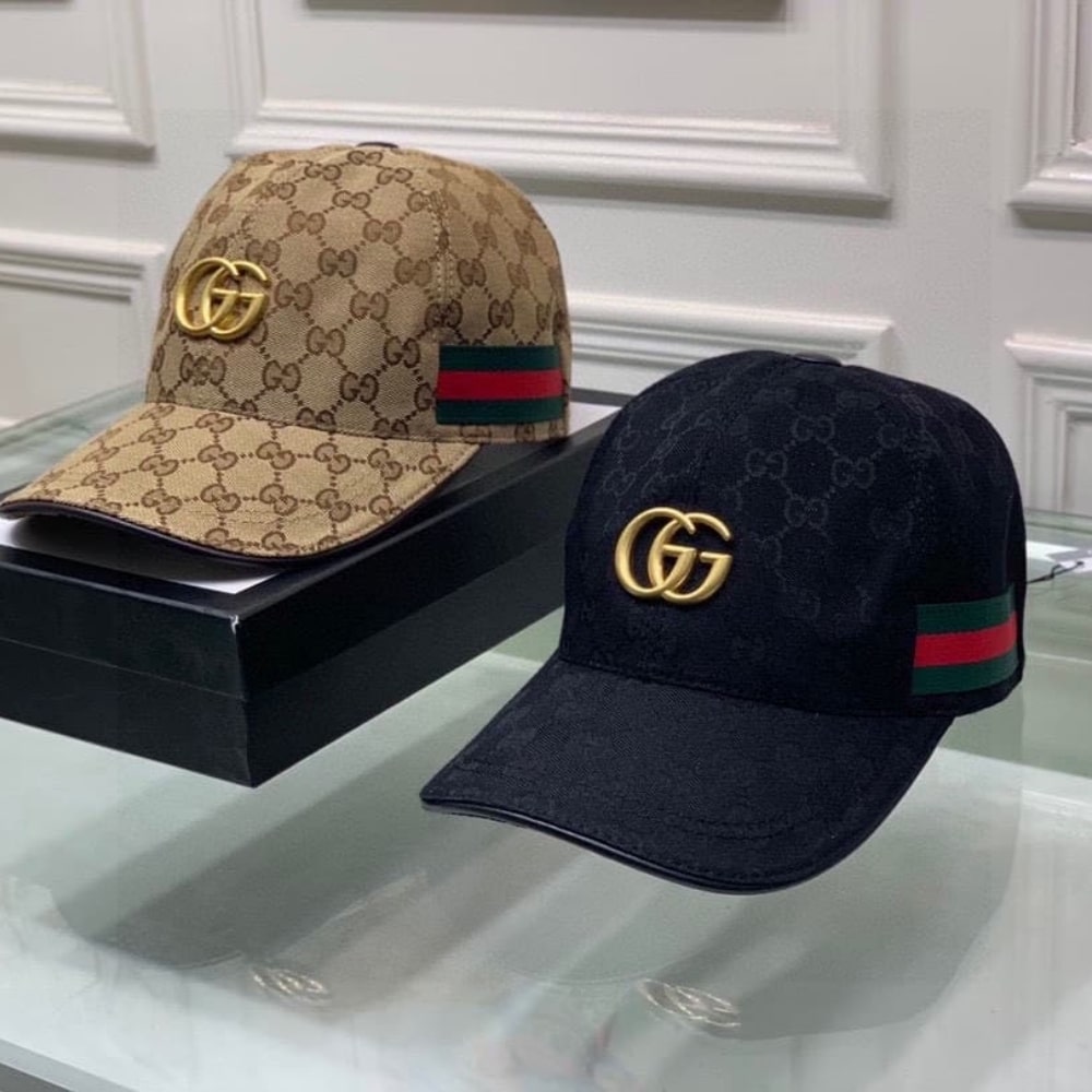 Gucci GG Canvas With Web Baseball Cap Beige And Brown - Image 4