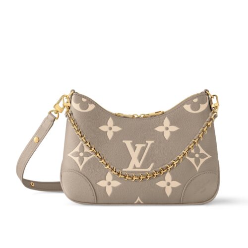 Louis Vuitton Boulogne PM Bicolor Monogram Empreinte Shoulder Bag Crème 26cm M13224