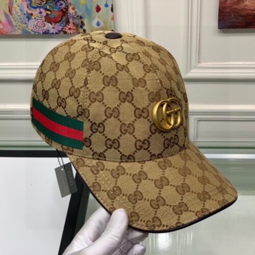 Alternative view of Gucci GG Canvas With Web Baseball Cap Beige And Brown