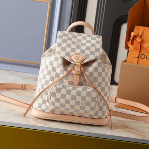 Alternative view of Louis Vuitton Montsouris PM Damier Azur 30Cm N00120